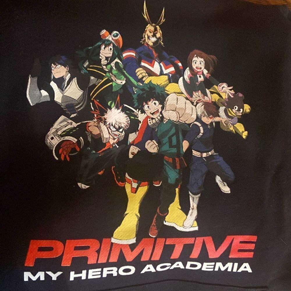 NWT My Hero Academy,Primitive sweatshirt black pocket in the front, comfy -small